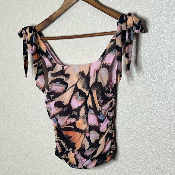 Free People Avenue Print Pink Top Combo - Picture 6 of 12